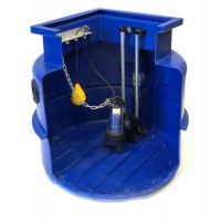800Ltr Single Sewage Pump Station 10m head, Ideal for houses with up to 4 Bedrooms